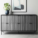 ROSEROSA Peel and Stick Stripe Faux Wood Architectural Film Self-adhesive Wallpaper Door Wrap Counter Top Border Mirror Molding Trim SPG548