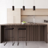 ROSEROSA Peel and Stick Stripe Faux Wood Architectural Film Self-adhesive Vinyl Film Wallpaper Door Wrap Counter Top Border Mirror Molding Trim SPG551