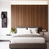 ROSEROSA Peel and Stick Stripe Faux Wood Architectural Film Self-adhesive Wallpaper Door Wrap Counter Top Border Mirror Molding Trim SPG552